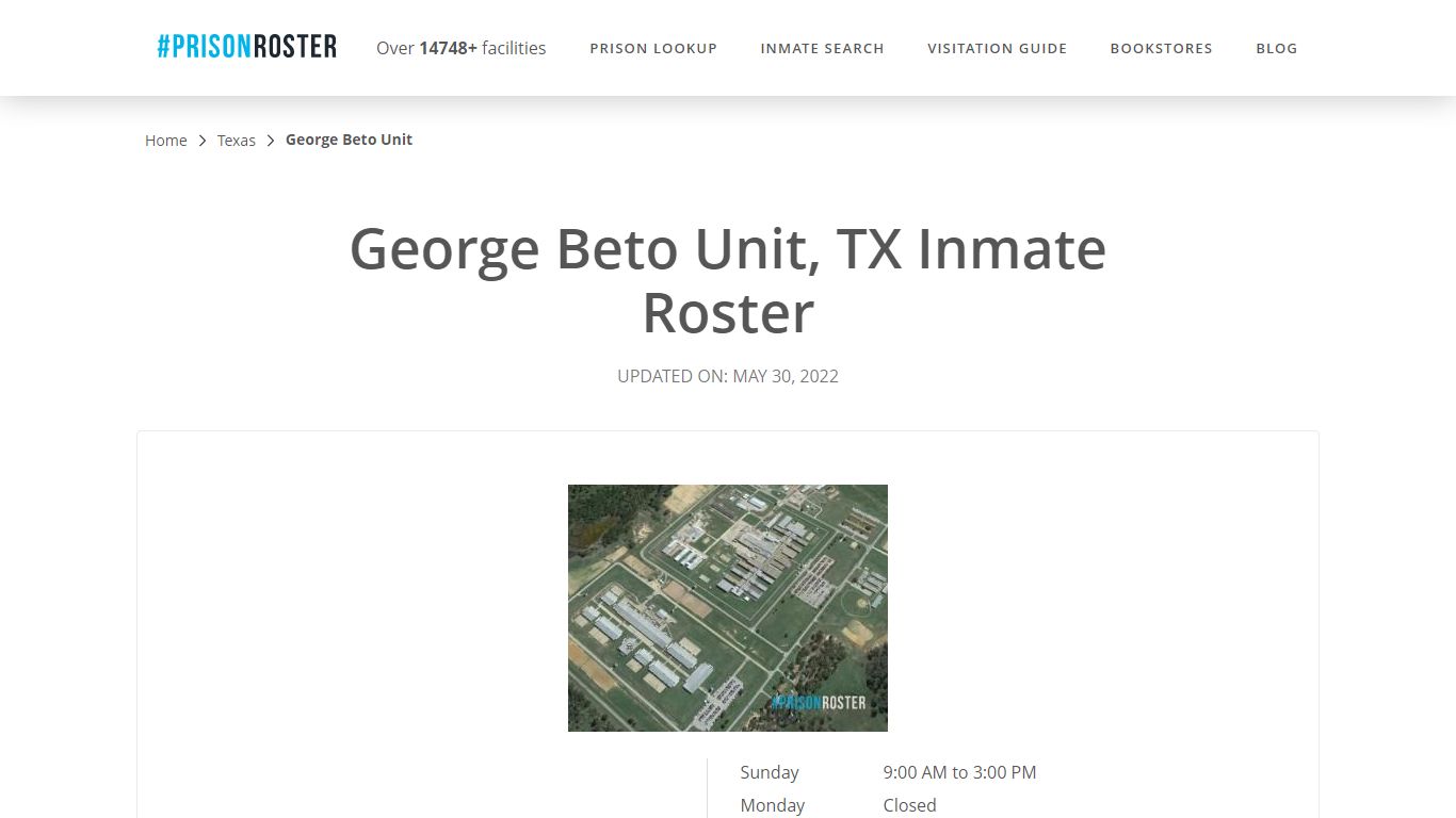 George Beto Unit, TX Inmate Roster